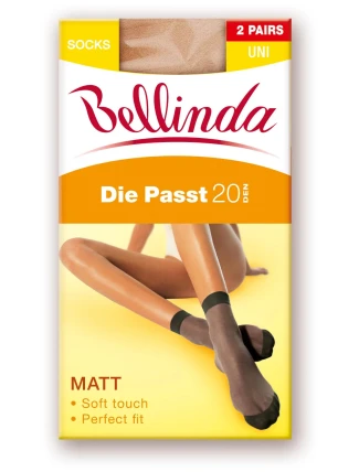Dámske hodvábne ponožky DIE PASST 20 DEN SOCKS 2 PACK - BELLINDA