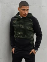 Pánska zelená mikina FashionStreet BX5485