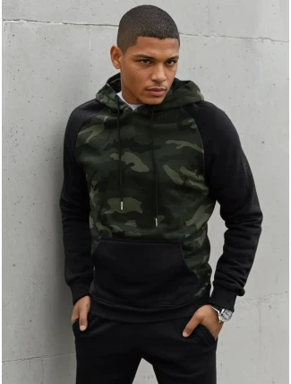 Pánska zelená mikina FashionStreet BX5485