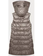 Dámska bunda bez rukávov S'West cappuccino s odnímateľnou kapucňou (B8232-12) Dámska bunda bez rukávov S'West cappuccino s odnímateľnou kapucňou (B8232-12)