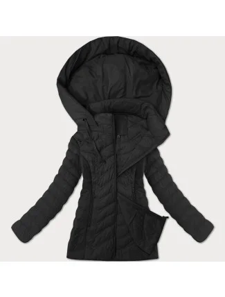 Dámska prešívaná bunda s kapucňou J Style čierna (16M9238-392) Dámska prešívaná bunda s kapucňou J Style čierna (16M9238-392)