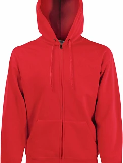 Fruit of the Loom Premium mikina s kapucňou 16.2034 červená