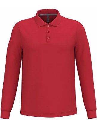 Kariban K 243 Pánske polo tričko s dlhým rukávom z piké 20.K243 červené Kariban K 243 Pánske polo tričko s dlhým rukávom z piké 20.K243 červené