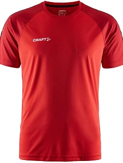 Craft Teamwear Squad Go Contrast Jersey M Pánske kontrastné športové tričko 82.2725 jasne červená/express
