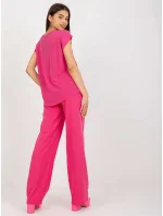 Blúzka D73761R10978O tmavo ružová