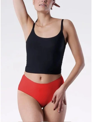 Dámske nohavičky Simple Brasil Maxi Red - Julimex Dámske nohavičky Simple Brasil Maxi Red - Julimex