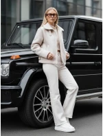 Dámsky semišový kabát z ovčej kože KASAMIRA white FashionStreet TY4739 Dámsky semišový kabát z ovčej kože KASAMIRA white FashionStreet TY4739
