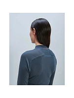 Cyklistické tričko POC W's Layer Merino Mock Neck Jersey, sivé