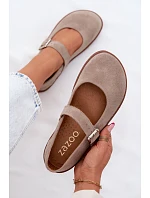 Balerínky Barefoot z prírodného semišu Zazoo 316 Cappuccino Balerínky Barefoot z prírodného semišu Zazoo 316 Cappuccino