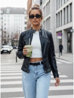Dámska kožená bunda KLIROS black FashionStreet TY4466