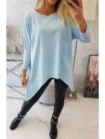 Oversize blúzka v modrej farbe