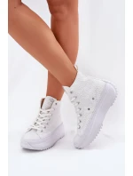 Wysokie Trampki Damskie Lee Cooper LCW-25-31-3461L Białe