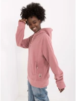 Mikina D20005M02627B2 tmavoružová