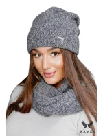 Dámsky set čiapky a šálu PENE sivý - Kamea Dámsky set čiapky a šálu PENE sivý - Kamea