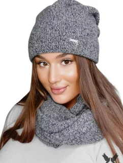 Dámsky set čiapky a šálu PENE sivý - Kamea