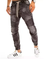 Pánske tmavosivé džínsové nohavice FashionStreet UX3225 Pánske tmavosivé džínsové nohavice FashionStreet UX3225