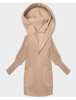 Svetlá béžová bunda z alpaky s kapucňou (19905.1) Svetlá béžová bunda z alpaky s kapucňou (19905.1)