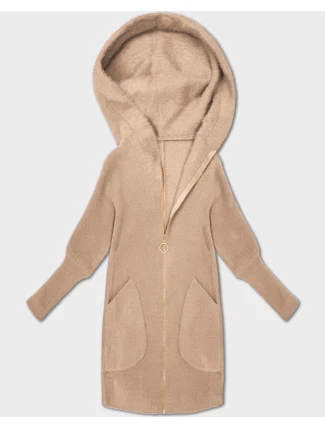 Svetlá béžová bunda z alpaky s kapucňou (19905.1) Svetlá béžová bunda z alpaky s kapucňou (19905.1)