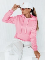 Dámska mikina s kapucňou BASIC pink BY0174