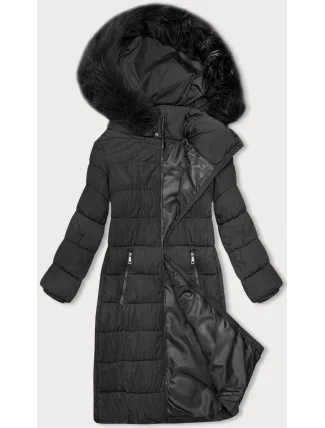 Dámska zimná bunda s kapucňou J Style graphite (16M9126-105)