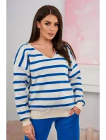 Sveter set Pruhovaná mikina + Nohavice nevädzovo modrá Sveter set Pruhovaná mikina + Nohavice nevädzovo modrá