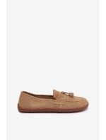Dámske mokasíny Barefoot 322 Beige - Zazoo Dámske mokasíny Barefoot 322 Beige - Zazoo