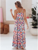FLOWMISS biele kvetinové maxi šaty FashionStreet EY2628 FLOWMISS biele kvetinové maxi šaty FashionStreet EY2628