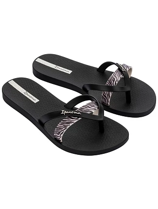 Ipanema Women's Kirei Fashion Pohodlné čierne žabky pre ženy na pláž Ipanema Women's Kirei Fashion Pohodlné čierne žabky pre ženy na pláž