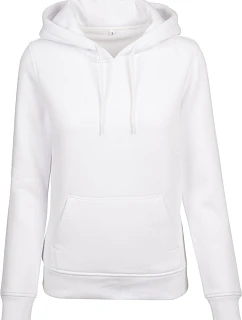 Build your Brand BY 026 Dámska mikina s kapucňou 56.0026 biela