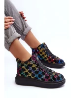 Buty Sportowe Na Platformie Dżety GOE MM2N4009 Czarne