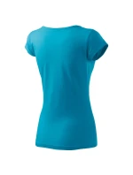 Čisté dámske tričko tyrkysové