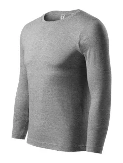 Tričko Progress LS unisex tmavo šedé