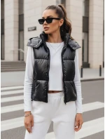 Dámska prešívaná vesta OSHE čierna FashionStreet TY3706 Dámska prešívaná vesta OSHE čierna FashionStreet TY3706