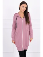 Mikina s kapucňou tmavo ružová