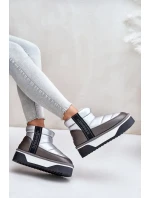 Nízke snežnice na hrubej podrážke D.Franklin Silver Nízke snežnice na hrubej podrážke D.Franklin Silver