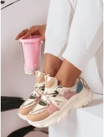 Dámske tenisky na hrubšej podrážke NEWMOVE beige FashionStreet ZY0590 Dámske tenisky na hrubšej podrážke NEWMOVE beige FashionStreet ZY0590