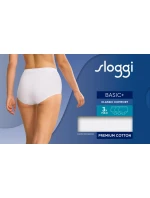 Dámske nohavičky loggi Basic+ Maxi 3P biele Dámske nohavičky loggi Basic+ Maxi 3P biele