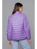 Svetlo fialová ľahká dámska prešívaná bunda (58M23037-37)
