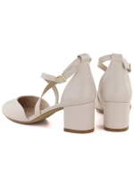 Dámske sandále s remienkami béžovej farby Sergio Leone SK824