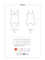 Zmyselný korzet Rosalyne corset - Obsessive Zmyselný korzet Rosalyne corset - Obsessive