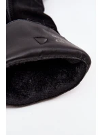 Skórzane Zamszowe Kozaki Kowbojki Damskie Ocieplane Czarne Urselle