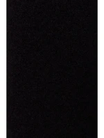 M808 Orezaná plyšová bunda - čierna