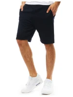 Pánske krátke teplákové šortky tmavomodré FashionStreet SX2388
