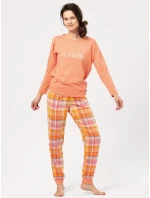 Pyžamo Key LNS 667 B24 Flanelové dlhé/r S-XL ženy