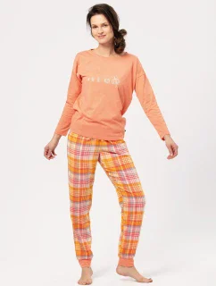 Pyžamo Key LNS 667 B24 Flanelové dlhé/r S-XL ženy