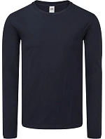 Fruit of the Loom Iconic 150 LSL T Tričko s dlhým rukávom 16.1446 tmavo modrá