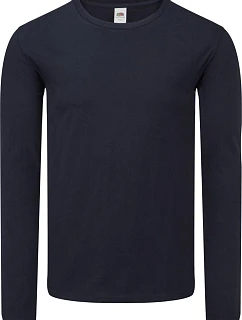 Fruit of the Loom Iconic 150 LSL T Tričko s dlhým rukávom 16.1446 tmavo modrá
