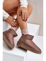 Śniegowce Na Platformie Damskie D.Franklin DFSH370010 Taupe