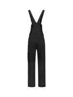 Priemyselné pracovné nohavice Dungaree Overall so šnúrkou unisex čierne