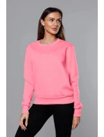 Svetloružová dámska tepláková mikina so sťahovacími lemami (W01-20)